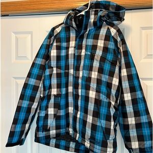 Winter ski snowboard jacket blue ripzone core